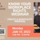 Know your workplace rights webinar – for DTLA hospitality workers